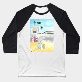 Surfing Beach in San Diego Baseball T-Shirt